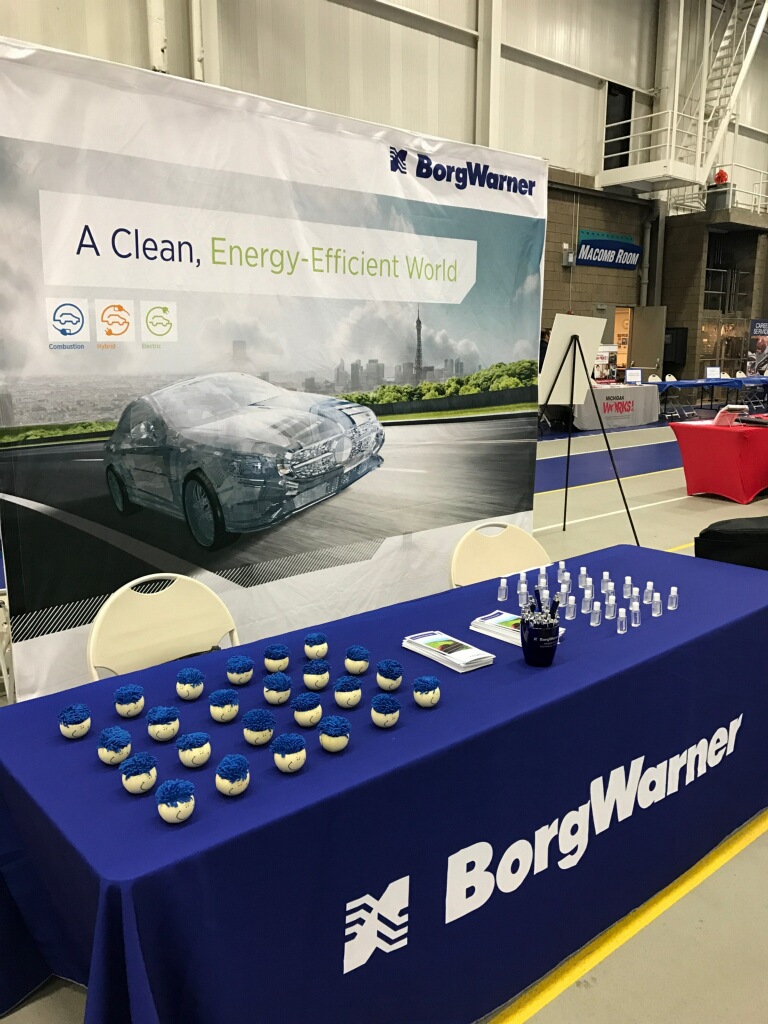 BorgWarner Booth at Career Fair