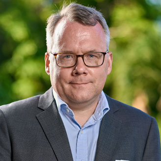 a man in a grey suit