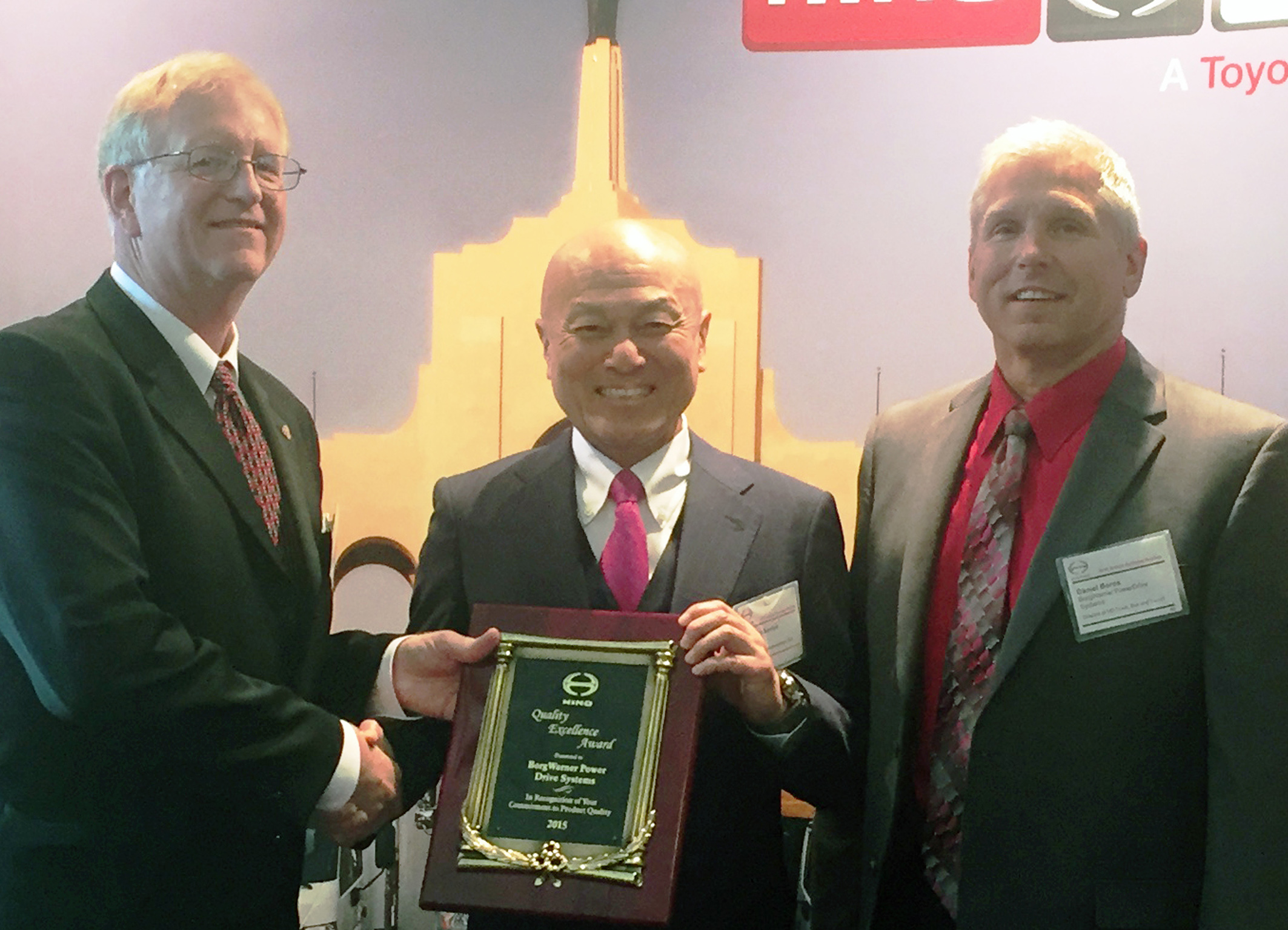 2015 HINO Supplier Award