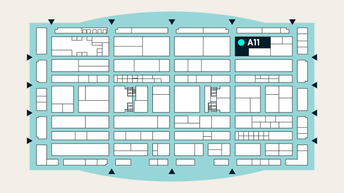 Automechanika Frankfurt Hallplan, Stand A11 highlighted