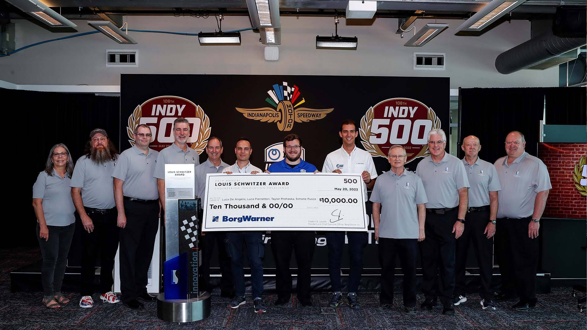 2022 Louis Schwitzer Award Celebrates Engineers Behind NTT INDYCAR SERIES